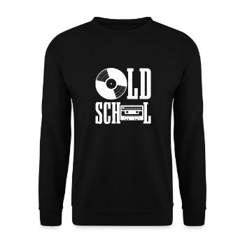 Cadeau de disque vinyle pour DJ Vintage - Sweat-shirt Unisexe - noir - Devant - Alina (178cm) & Michal (187cm)