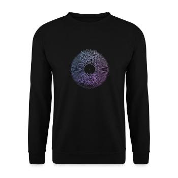 Vinyl Record Gift For DJ Vintage - Unisex Sweatshirt - black - Front - Alina (178cm) & Michal (187cm)