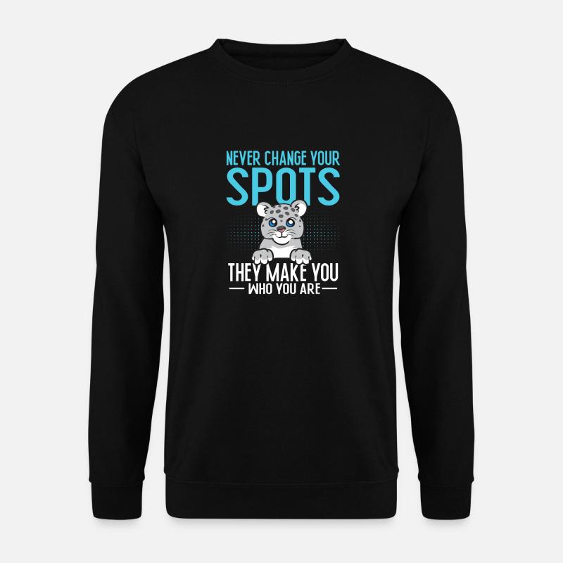 Schneeleopard - Unisex Pullover - Schwarz