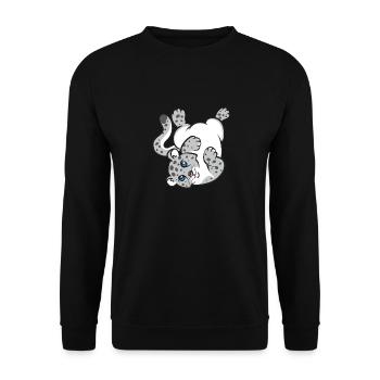 Once - Sweat-shirt Unisexe - noir - Devant - Alina (178cm) & Michal (187cm)