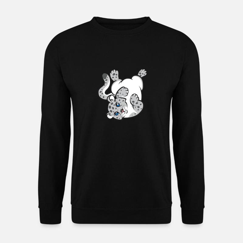 Schneeleopard - Unisex Pullover - Schwarz