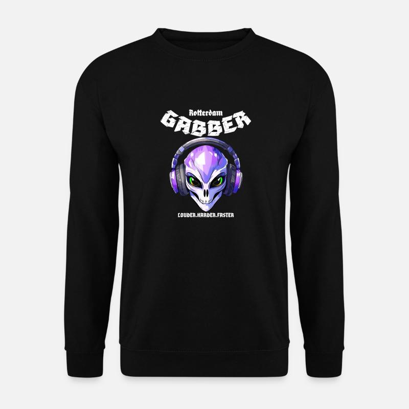 Gabber Rotterdam Techno Hardcore Speedcore - Felpa unisex - nero
