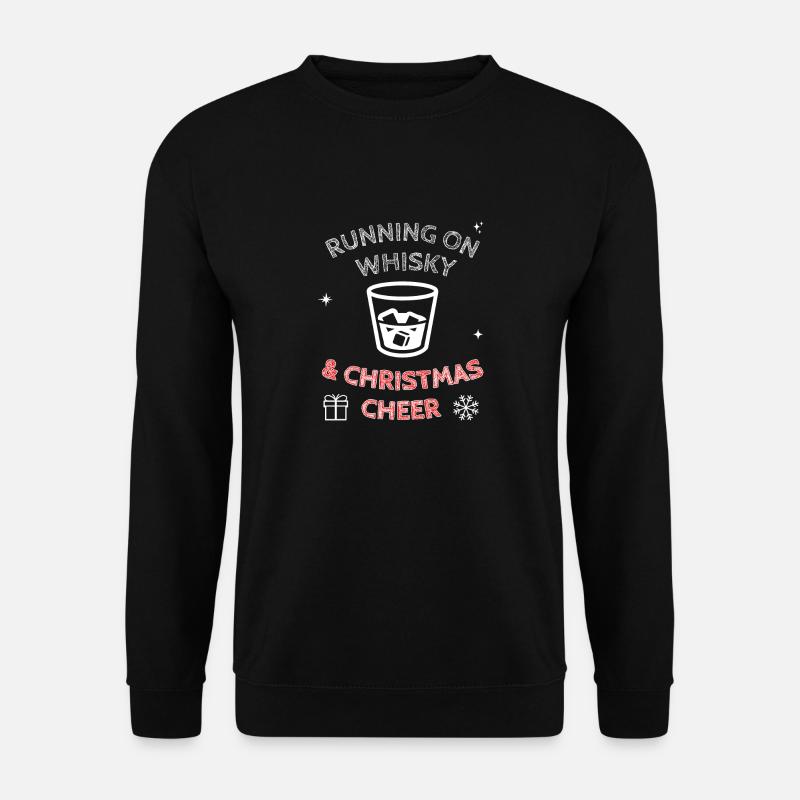 Running On Whisky And Christmas Cheer - Unisex Sweatshirt - black