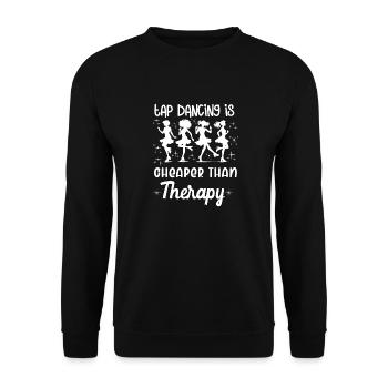 Tap Dance Teacher Appreciation For Women Girls - Unisex Sweatshirt - black - Front - Alina (178cm) & Michal (187cm)