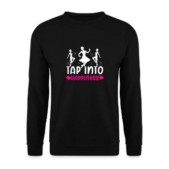 Tap Dance Teacher Appreciation For Women Girls - Unisex Sweatshirt - black - Front - Alina (178cm) & Michal (187cm)