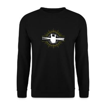 Drummer Drummer Drum Gift - Unisex Sweatshirt - black - Front - Alina (178cm) & Michal (187cm)