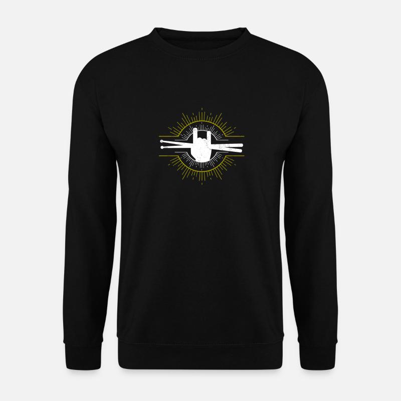 Schlagzeuger Drummer Schlagzeug Geschenk - Unisex Pullover - Schwarz