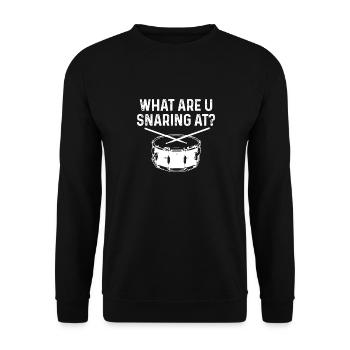 Drummer Drummer Drum Gift - Unisex Sweatshirt - black - Front - Alina (178cm) & Michal (187cm)