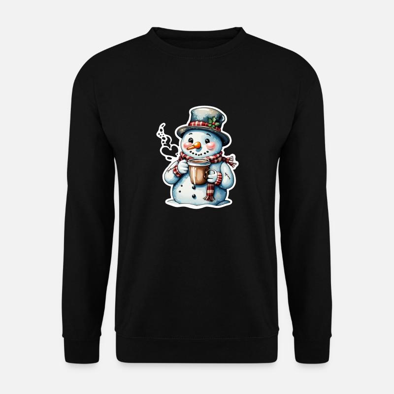 Schneemann - Unisex Pullover - Schwarz