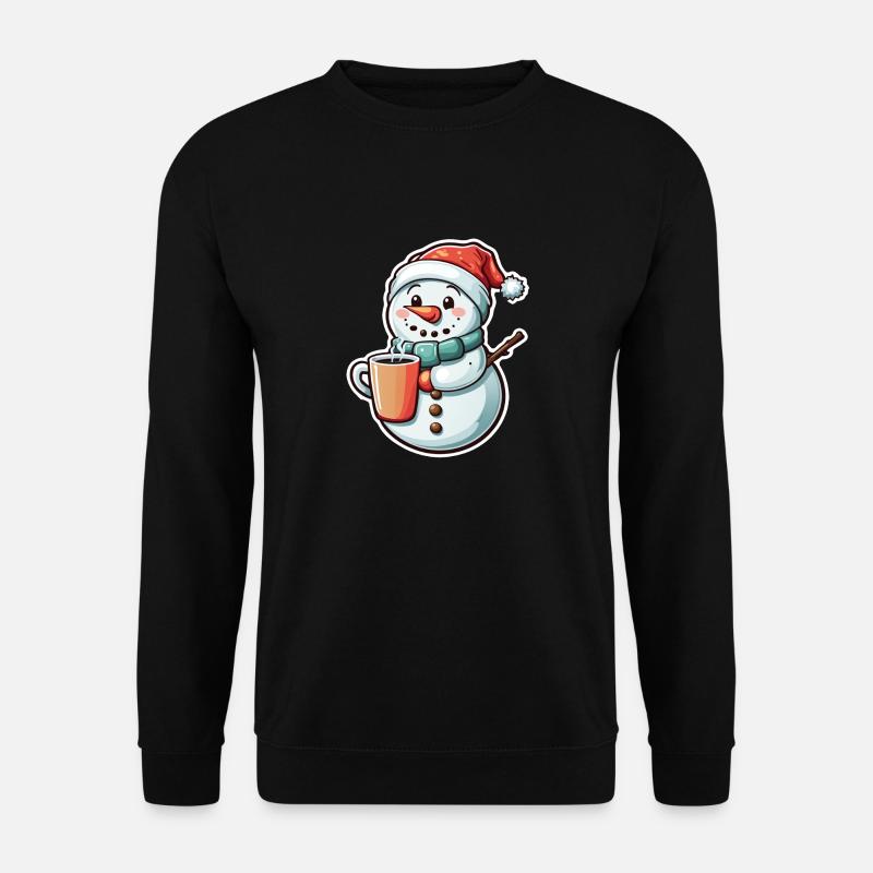 Schneemann - Unisex Pullover - Schwarz