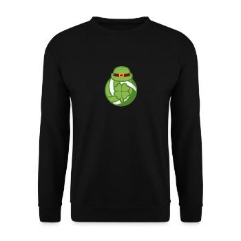 Football Irlande Shamrock Fête de la Saint-Patrick irlandaise - Sweat-shirt Unisexe - noir - Devant - Alina (178cm) & Michal (187cm)