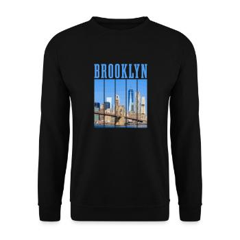 New York City NY NYC Souvenir cadeau - Sweat-shirt Unisexe - noir - Devant - Alina (178cm) & Michal (187cm)