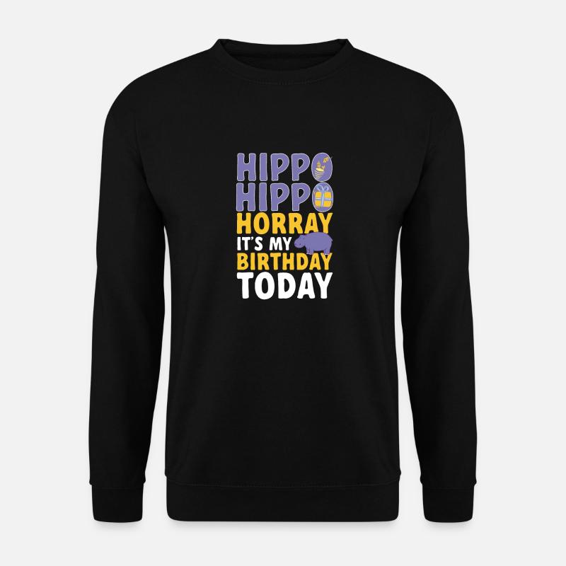 Flusspferd Nilpferd - Unisex Pullover - Schwarz