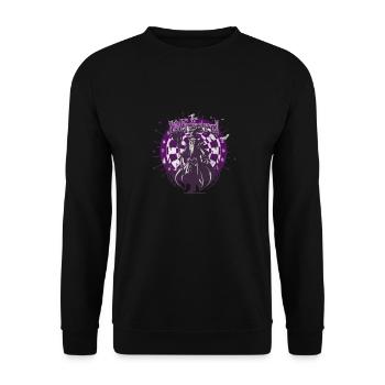 Darts The Wizard - Unisex Sweatshirt - black - Front - Alina (178cm) & Michal (187cm)
