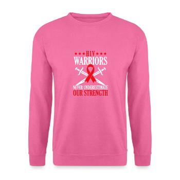 Hiv-krieger Unterschätzen Niemals Unseren - Unisex Pullover - Pink - Vorne