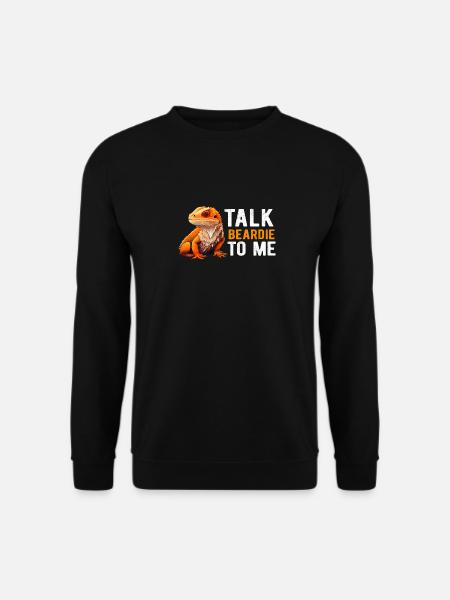 Bartagamen Männer Frauen Mädchen Kinder Pogona Eidechse - Unisex Pullover - Schwarz
