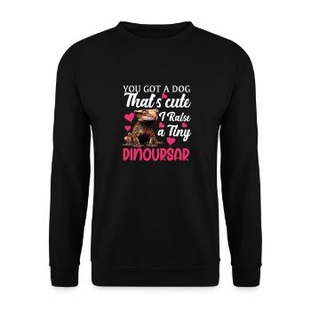 Dragon Barbu Hommes Femmes Filles Enfants Pogona Lézard - Sweat-shirt Unisexe - noir - Devant - Alina (178cm) & Michal (187cm)