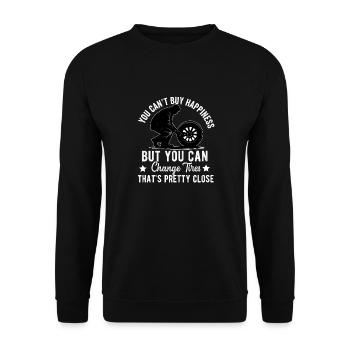 Tire Guy Mechanic Flat Tire Changer Repair Car - Unisex Sweatshirt - black - Front - Alina (178cm) & Michal (187cm)