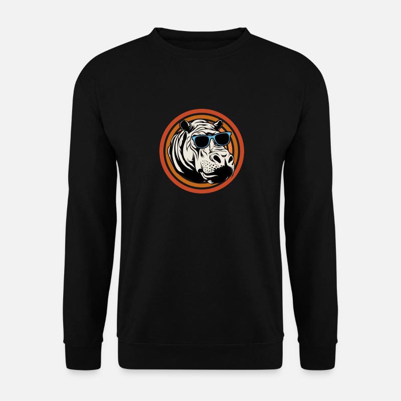 Flusspferd Nilpferd - Unisex Pullover - Schwarz