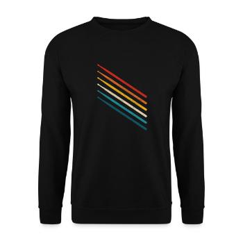 Drummer Drummer Gift Vintage - Unisex Sweatshirt - black - Front - Alina (178cm) & Michal (187cm)