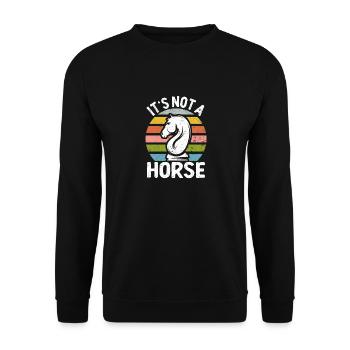 Ce n’est pas un cheval joueur d’échecs chevalier drôle - Sweat-shirt Unisexe - noir - Devant - Alina (178cm) & Michal (187cm)