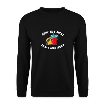 Tacos & Agua Fresca Fun Amateur de cuisine mexicaine Comida - Sweat-shirt Unisexe - noir - Devant - Alina (178cm) & Michal (187cm)