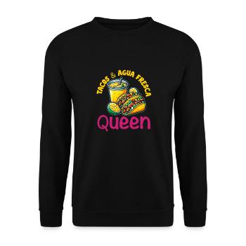 Tacos & Agua Fresca Fun Amateur de cuisine mexicaine Comida - Sweat-shirt Unisexe - noir - Devant - Alina (178cm) & Michal (187cm)