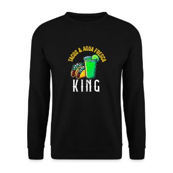Tacos & Agua Fresca Fun Amateur de cuisine mexicaine Comida - Sweat-shirt Unisexe - noir - Devant - Alina (178cm) & Michal (187cm)