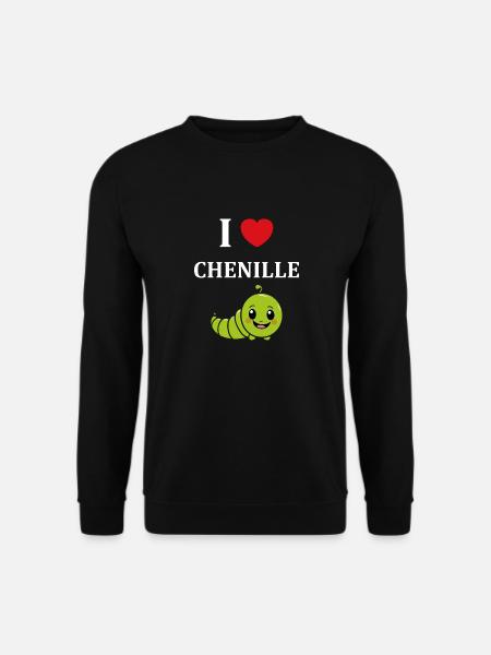 Chenilles insecte Amour petite chenille - Sweat-shirt Unisexe - noir
