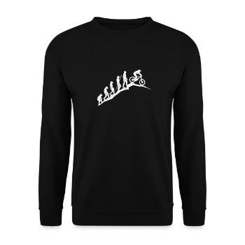 Cadeau VTT VTT Evolution - Sweat-shirt Unisexe - noir - Devant - Alina (178cm) & Michal (187cm)