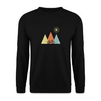 Vélo de montagne VTT VTT Cadeau de vélo de montagne - Sweat-shirt Unisexe - noir - Devant - Alina (178cm) & Michal (187cm)