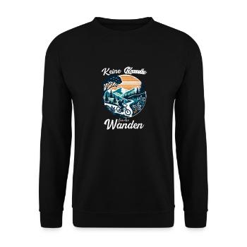 Mountainbike-Action Keine Gnade für die Wade - Unisex Pullover - Schwarz - Vorne - Alina (178cm) & Michal (187cm)