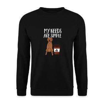 Foxred Labrador Fox Red Labrador Retriever - Unisex Sweatshirt - black - Front - Alina (178cm) & Michal (187cm)