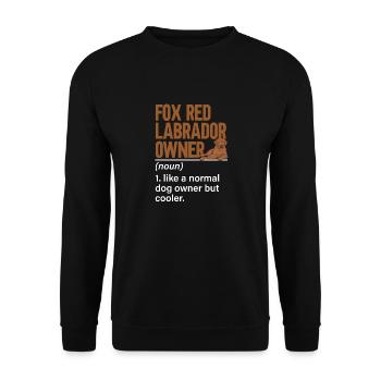 Foxred Labrador Fox Red Labrador Retriever - Unisex Sweatshirt - black - Front - Alina (178cm) & Michal (187cm)