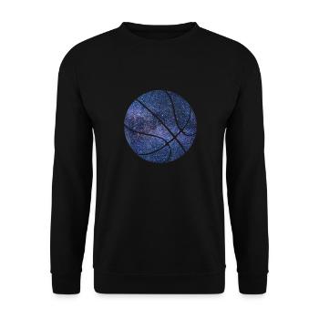 Espace de ballon de basket-ball - Sweat-shirt Unisexe - noir - Devant - Alina (178cm) & Michal (187cm)