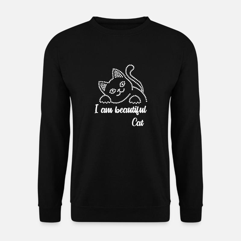 I'm a beautiful cat - Unisex Sweatshirt - black