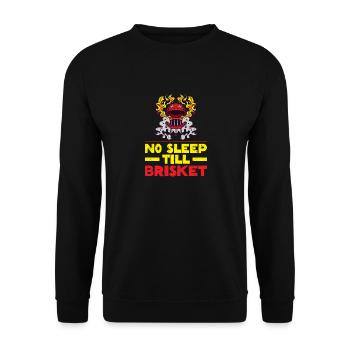 Pas de sommeil jusqu’à la poitrine de bœuf - cadeau barbecue parfait - Sweat-shirt Unisexe - noir - Devant - Alina (178cm) & Michal (187cm)