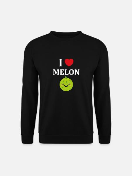 Fruit Humour petit Melon - Sweat-shirt Unisexe - noir