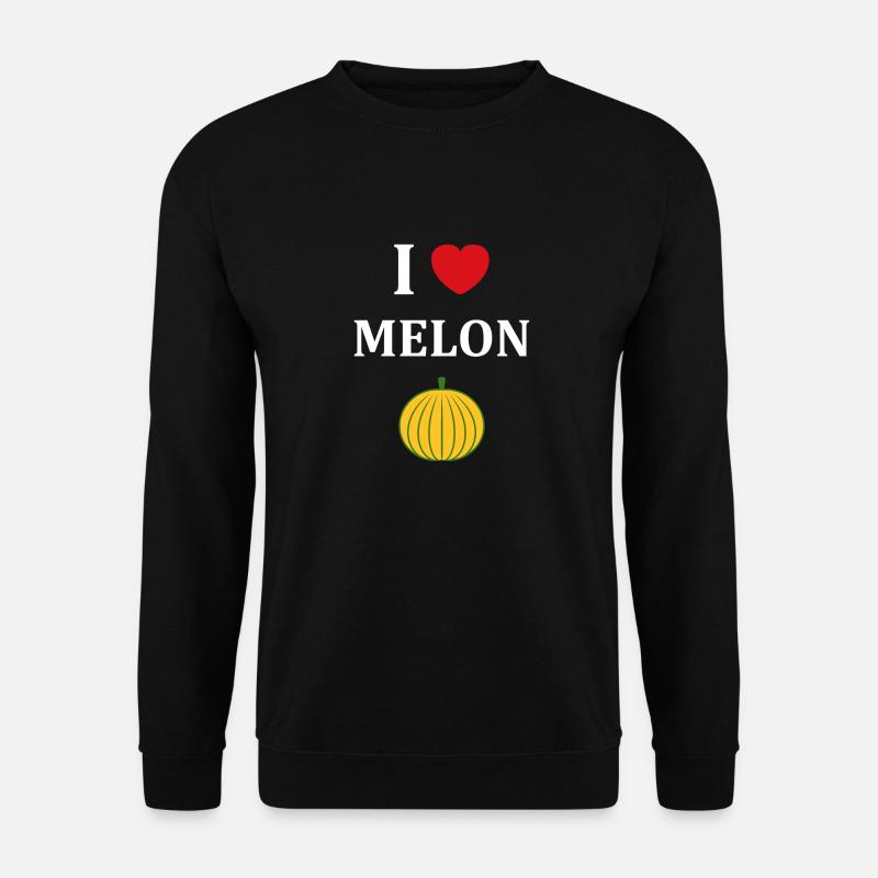 Fruit Humour petit Melon - Sweat-shirt Unisexe - noir