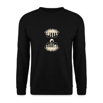 Queen's Gambit Chess Player Pieces Pieces Board - Unisex Sweatshirt - black - Front - Alina (178cm) & Michal (187cm)