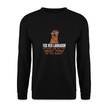Foxred Labrador Fox Red Labrador Retriever - Unisex Sweatshirt - black - Front - Alina (178cm) & Michal (187cm)
