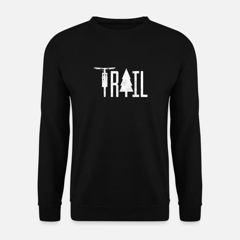 Mountainbike MTB Single Trail Geschenk - Unisex Pullover - Schwarz