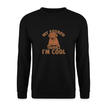 Foxred Labrador Fox Red Labrador Retriever - Unisex Sweatshirt - black - Front - Alina (178cm) & Michal (187cm)