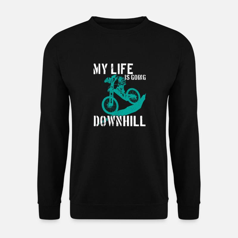 Mountain Bike MTB Downhill Gift - Unisex Sweatshirt - black