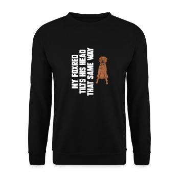 Foxred Labrador Fox Red Labrador Retriever - Unisex Sweatshirt - black - Front - Alina (178cm) & Michal (187cm)