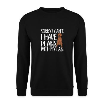Foxred Labrador Fox Red Labrador Retriever - Unisex Sweatshirt - black - Front - Alina (178cm) & Michal (187cm)