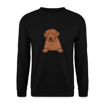 Foxred Labrador Fox Red Labrador Retriever - Unisex Sweatshirt - black - Front - Alina (178cm) & Michal (187cm)