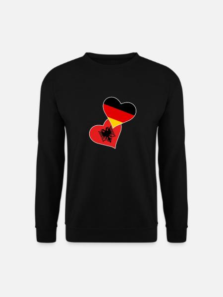 Albanische Flagge Albanischer Adler Shqiponja - Unisex Pullover - Schwarz