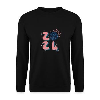 Happy new year 2024 - Unisex Pullover - Schwarz - Vorne - Alina (178cm) & Michal (187cm)
