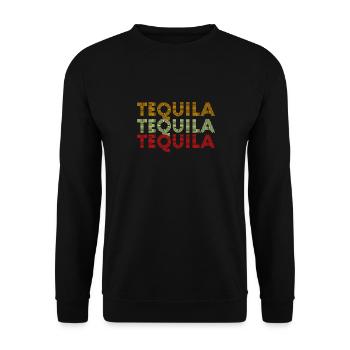 Chemise tequila rétro boisson alcoolisée mexicaine vintage - Sweat-shirt Unisexe - noir - Devant - Alina (178cm) & Michal (187cm)